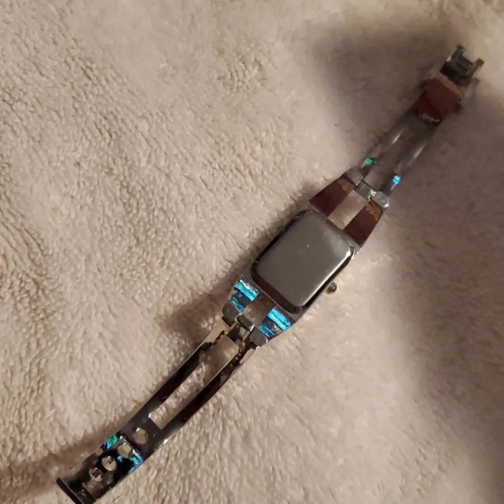 Silver‎ Kimio Quartz Cuff Bangle Bracelet Watch